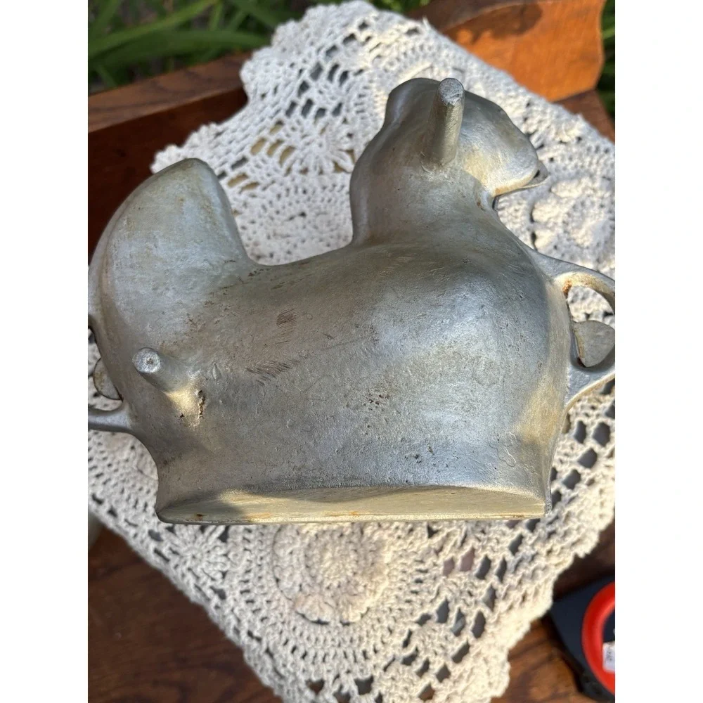 Vintage Chicken Rooster Baking Molds Aluminum 2 Piece Model Farmhouse Decor